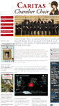 Mobile Screenshot of caritaschamberchoir.com